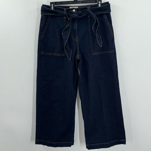 Guideboat Denim Co. Dark Wash Denim Wide Leg Jeans Size 8 - Picture 2 of 11